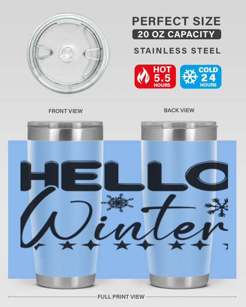 Hello winter 183#- winter- Tumbler