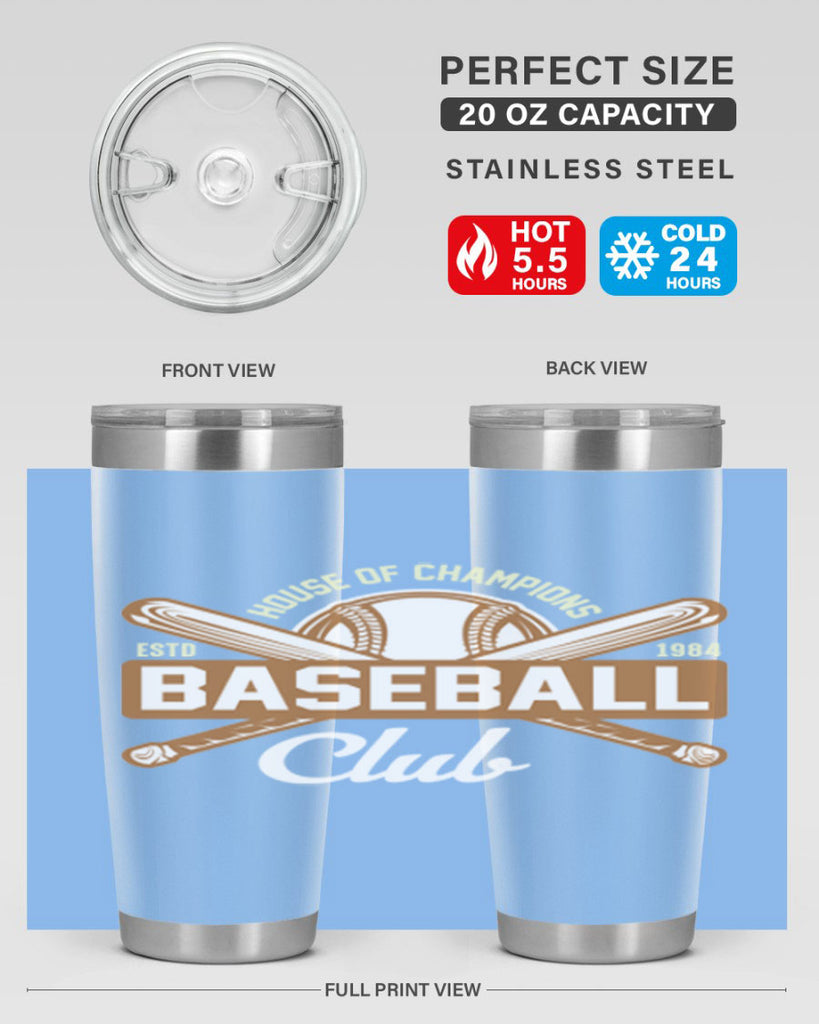 House 1178#- baseball- Tumbler