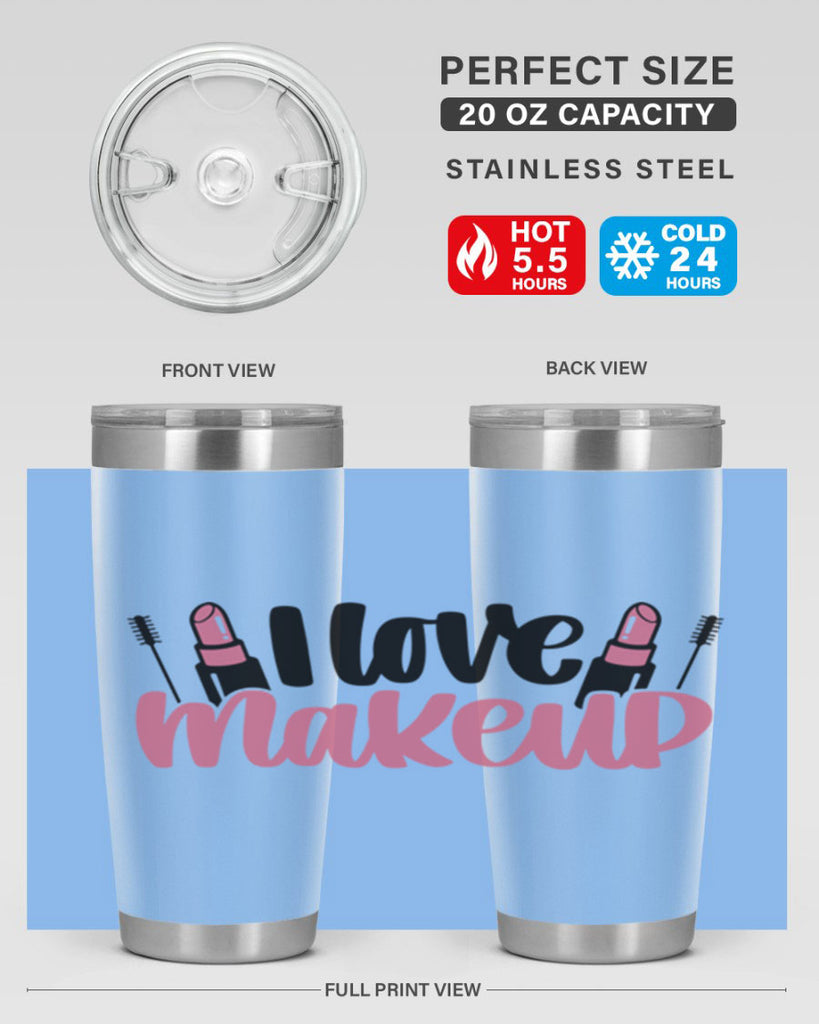 I Love Makeup Style 80#- make up- Tumbler