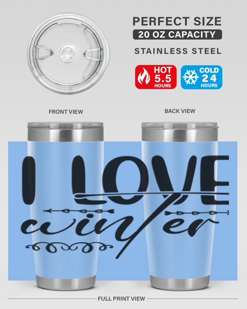 I love winter 243#- winter- Tumbler
