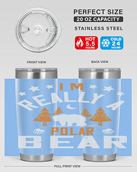 I'm really a polar bear 17#- Bears- Tumbler