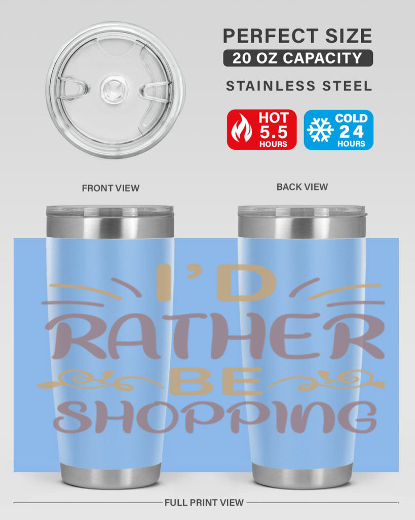 Id Rather Be Shopping 109#- fashion- Cotton Tank