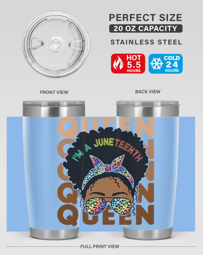 Juneteenth Queen Swag Black Melanin Png 26#- Juneteenth- tumbler