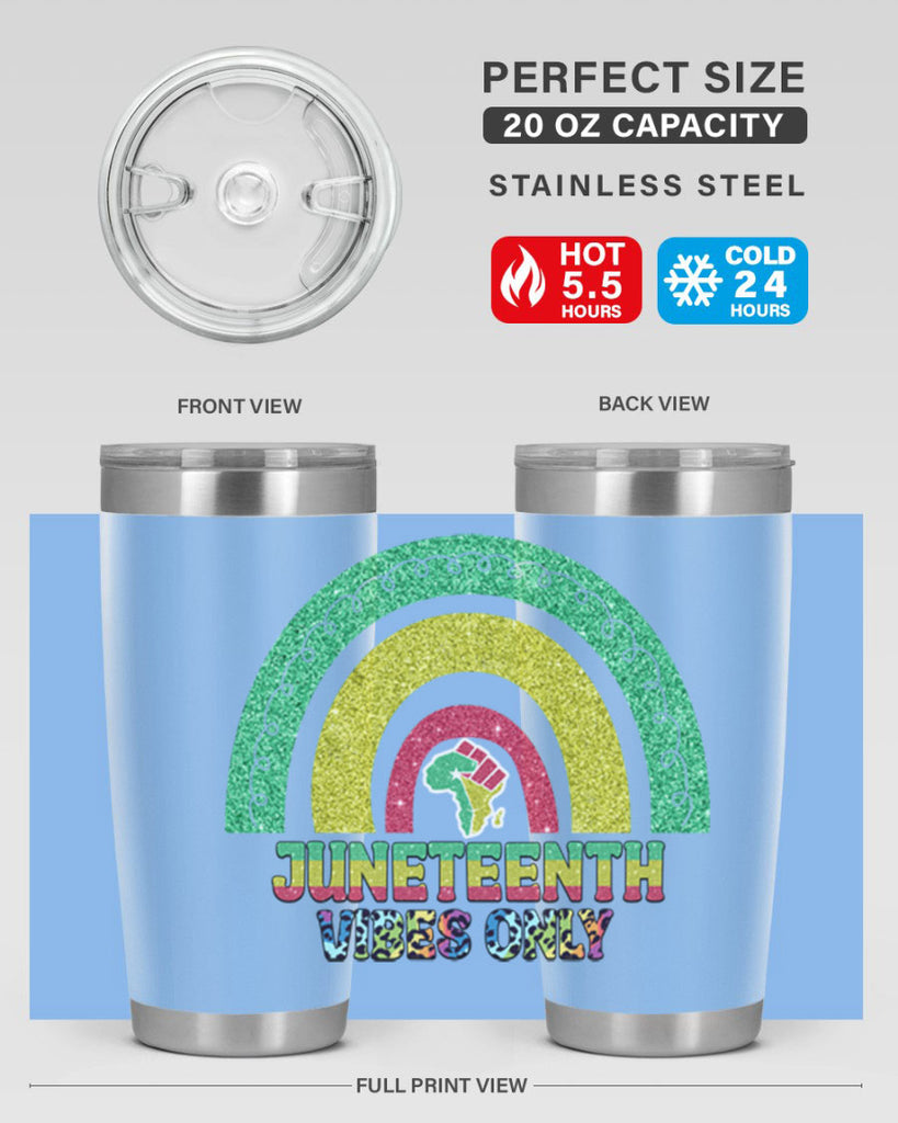 Juneteenth Vibes Only 5#- Juneteenth- tumbler