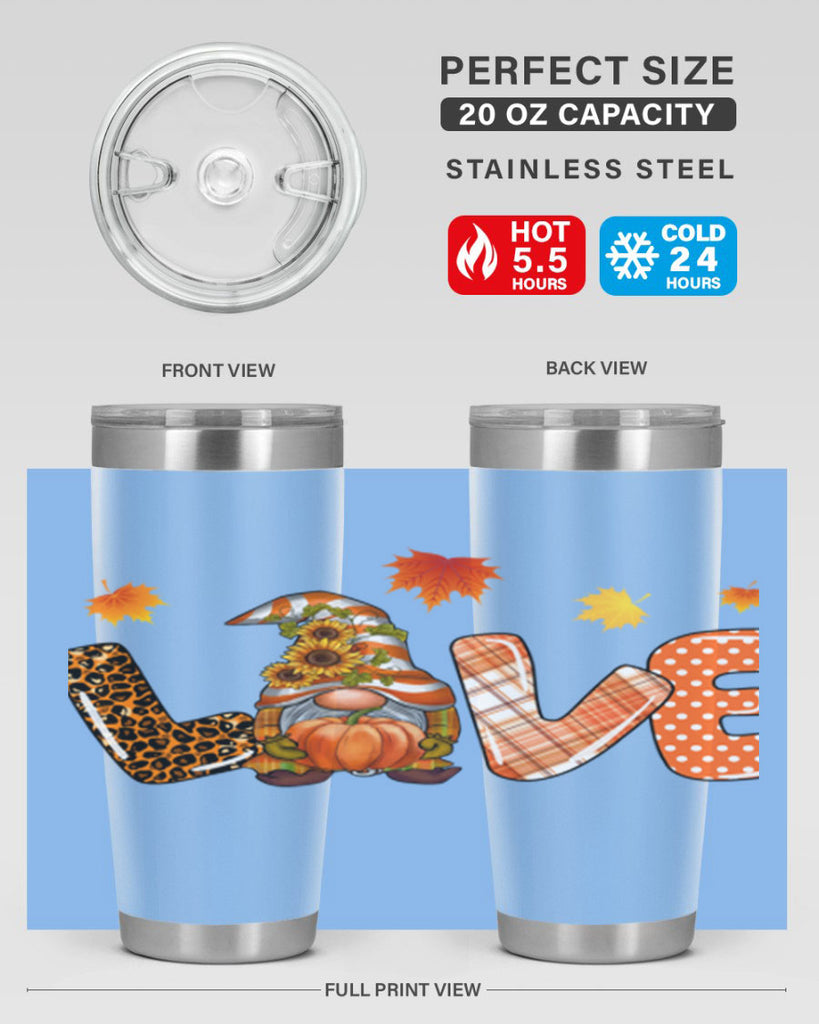 LOVEFallGnomeAutumn 416#- fall- Tumbler