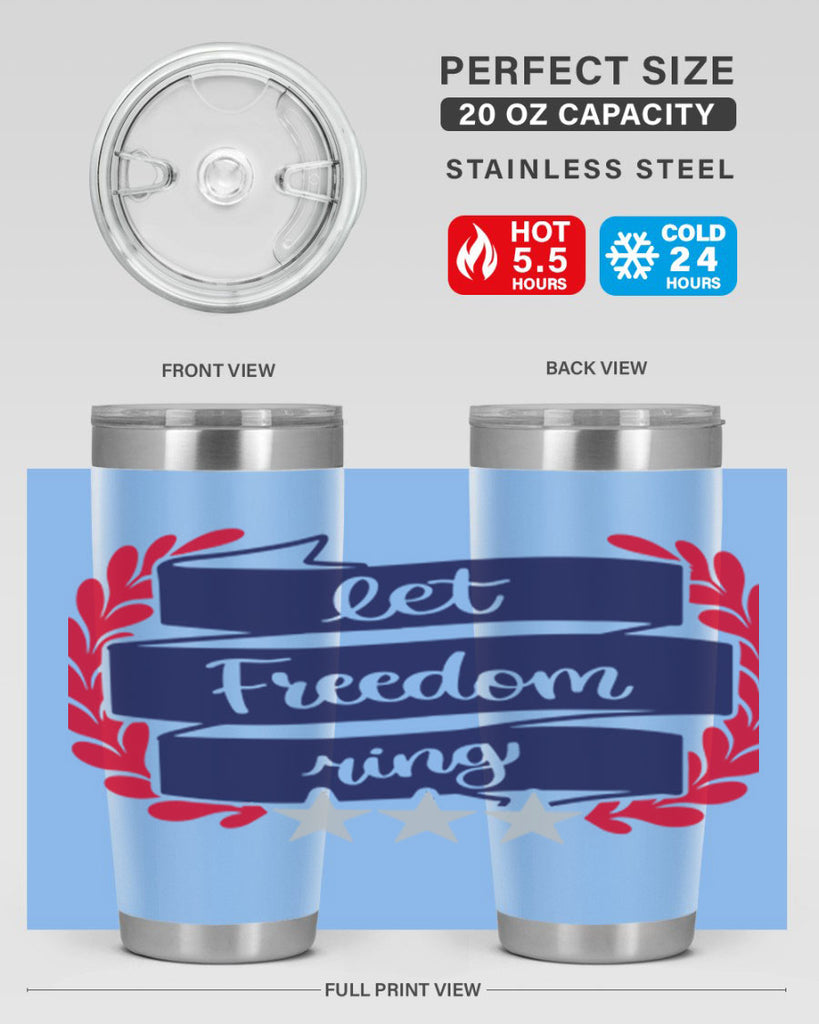 Let Freedom Ring Style 159#- Fourt Of July- Tumbler