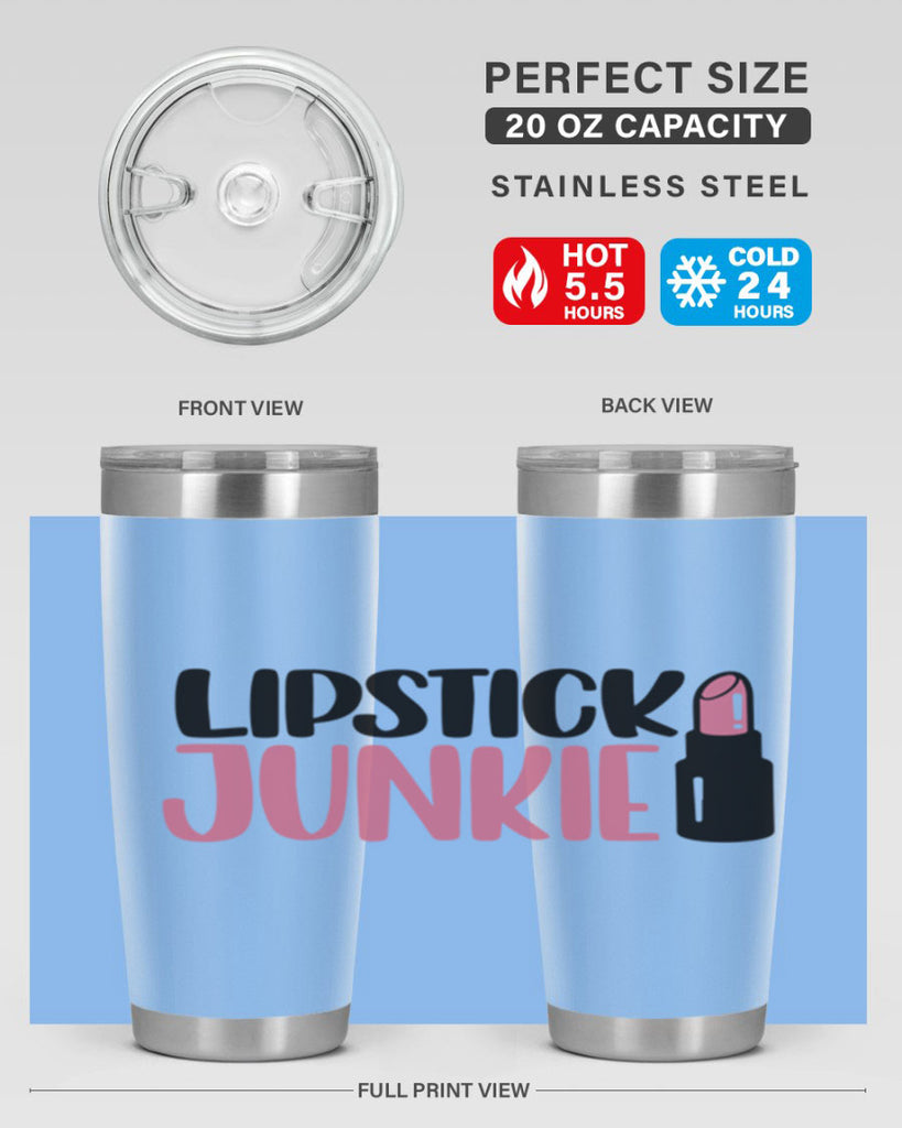 Lipstick Junkie Style 56#- make up- Tumbler