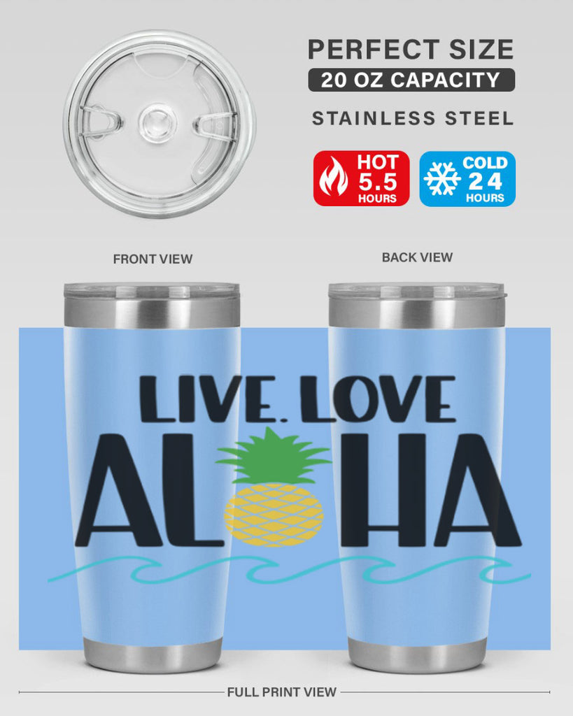 Live Love Aloha Style 30#- summer- Tumbler