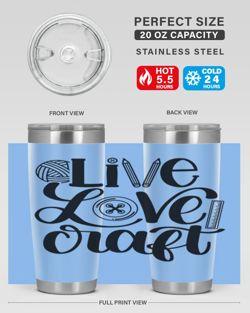 Live Love Craft 14#- crafting- Tumbler