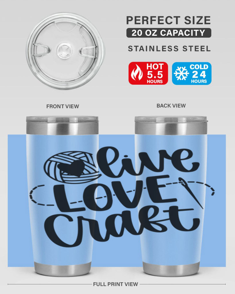 Live Love Craft 15#- crafting- Tumbler