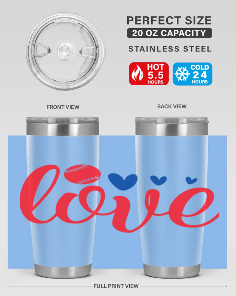 Love 2052#- baseball- Tumbler