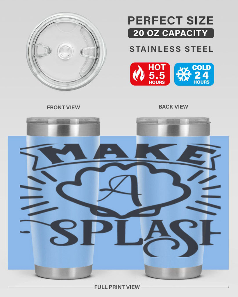 Make a splash 312#- mermaid- Tumbler