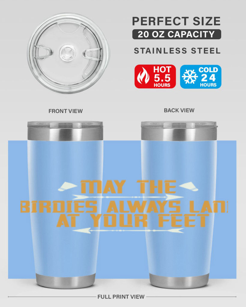 May the birdies always land at your feet 1963#- badminton- Tumbler