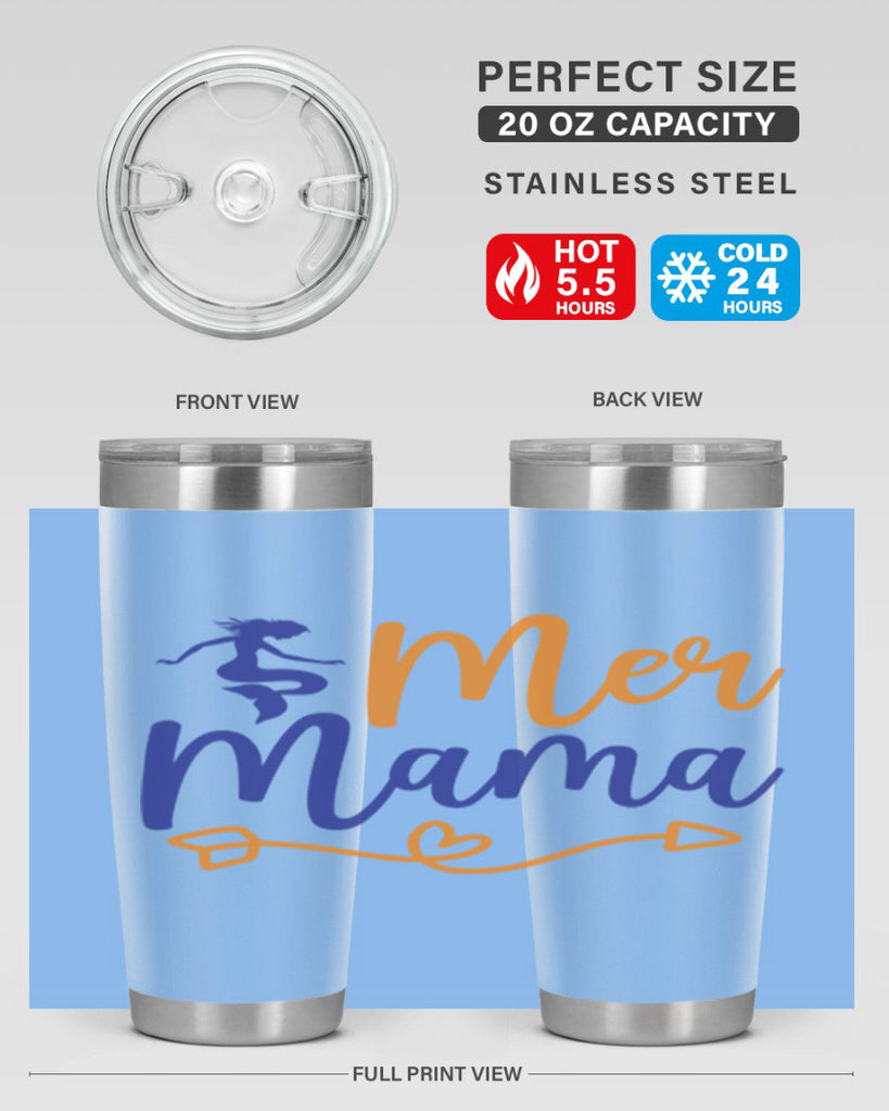 Mer Mama 331#- mermaid- Tumbler