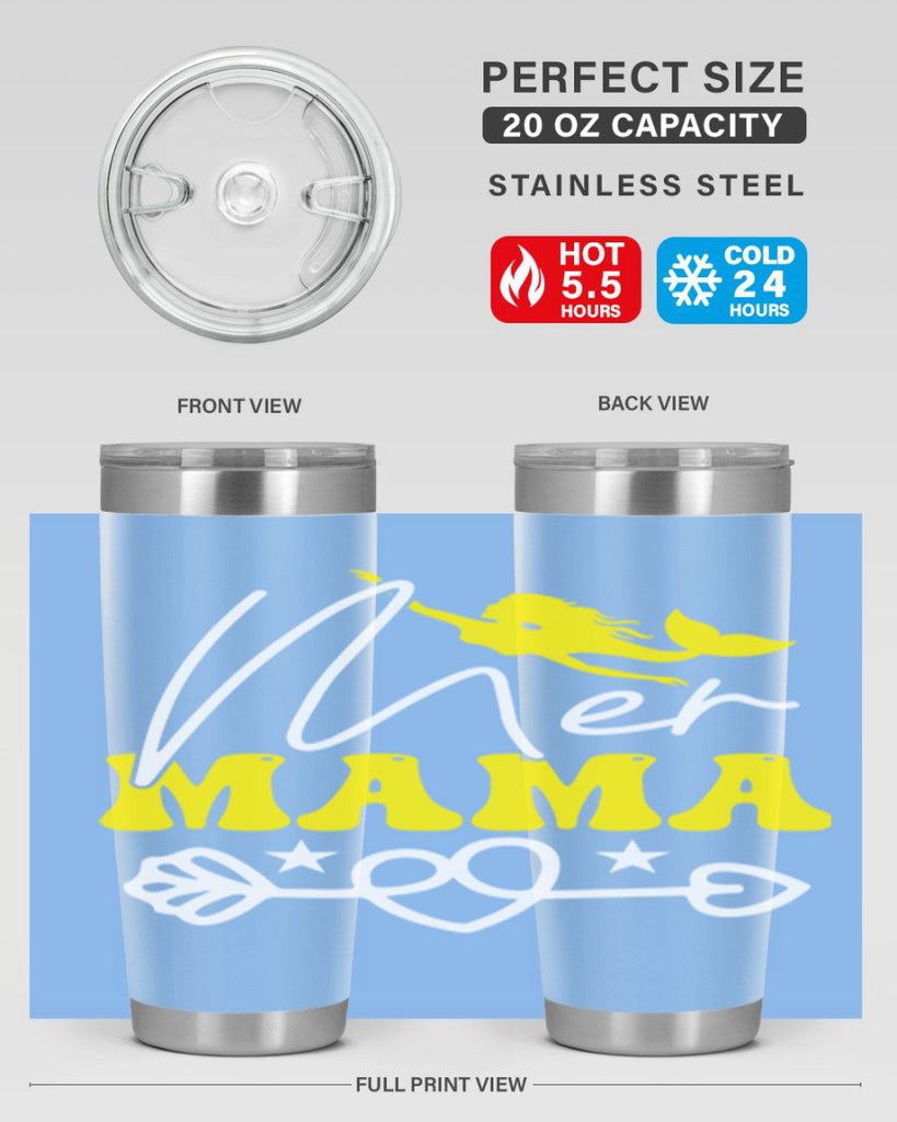 Mer Mama 332#- mermaid- Tumbler