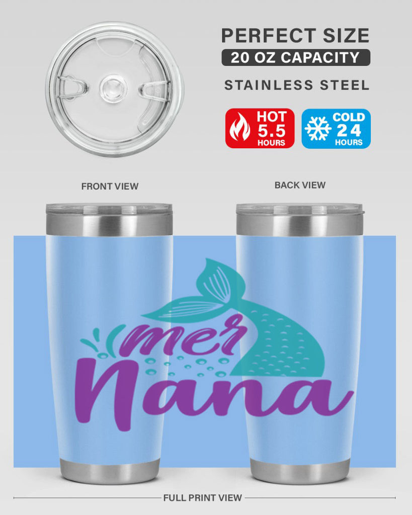 Mer Nana 343#- mermaid- Tumbler