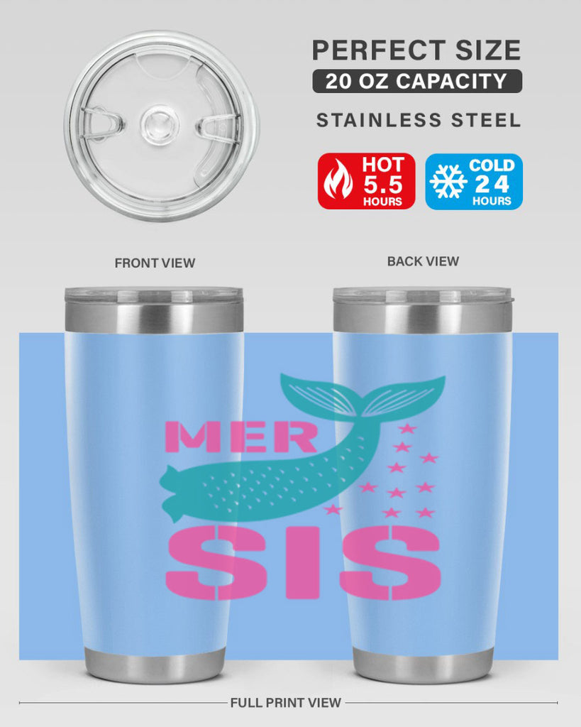 Mer Sis 345#- mermaid- Tumbler