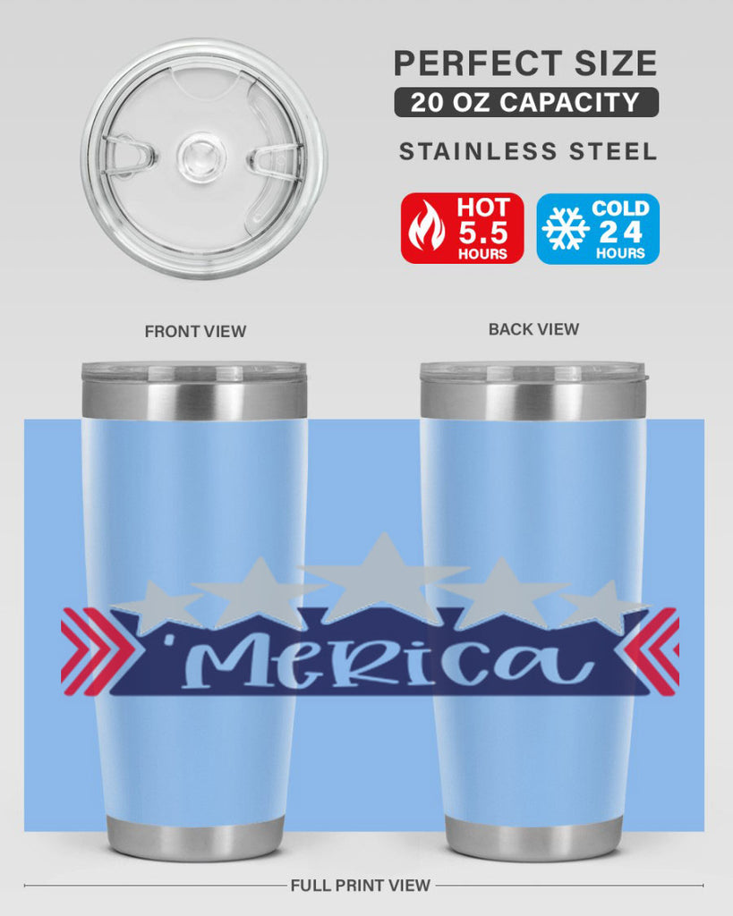 Merica Style 135#- Fourt Of July- Tumbler