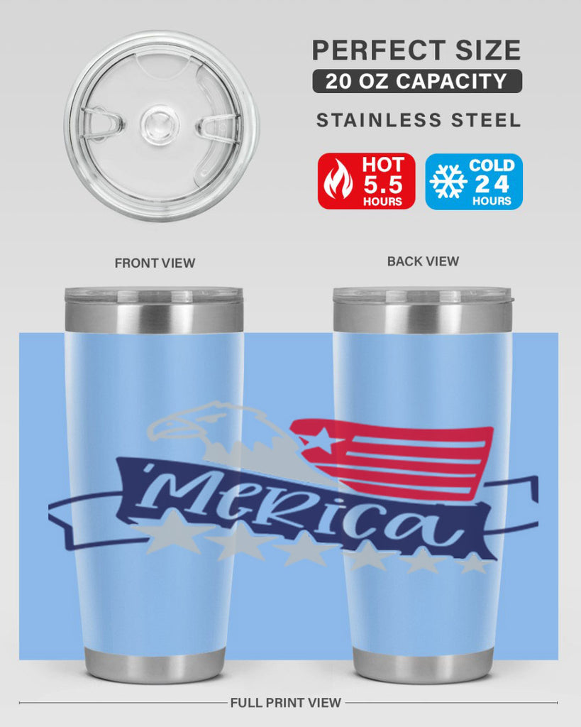 Merica Style 136#- Fourt Of July- Tumbler
