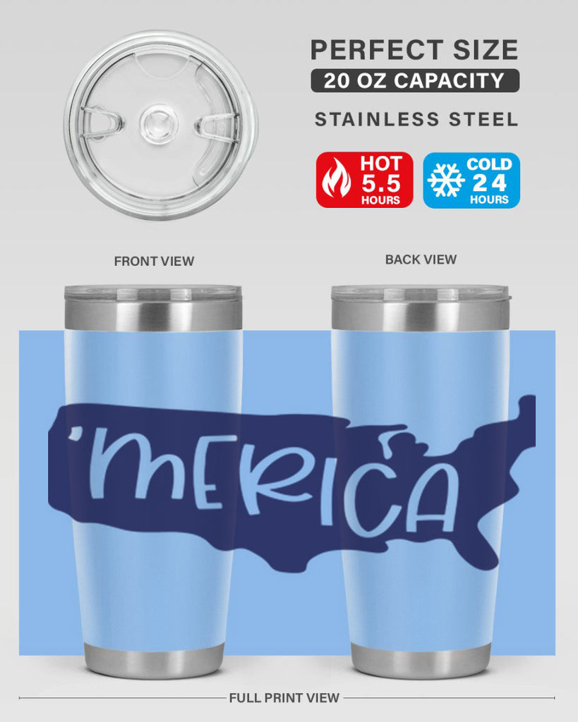 Merica Style 137#- Fourt Of July- Tumbler