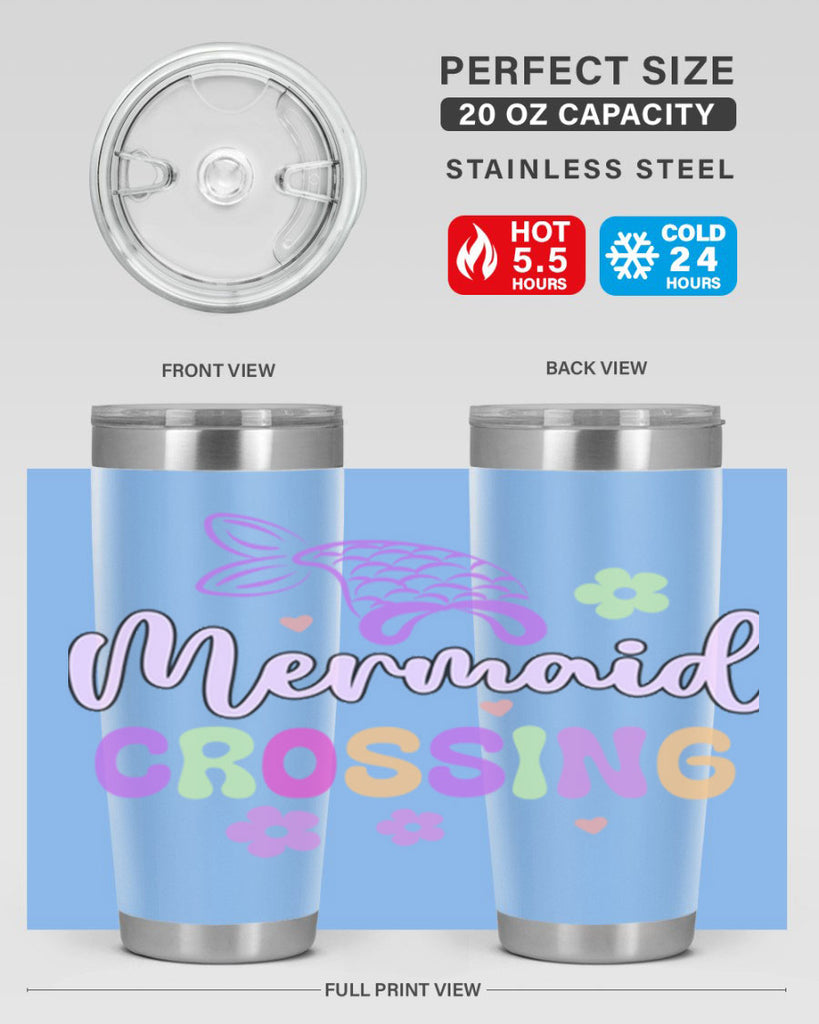 Mermaid Crossing 401#- mermaid- Tumbler