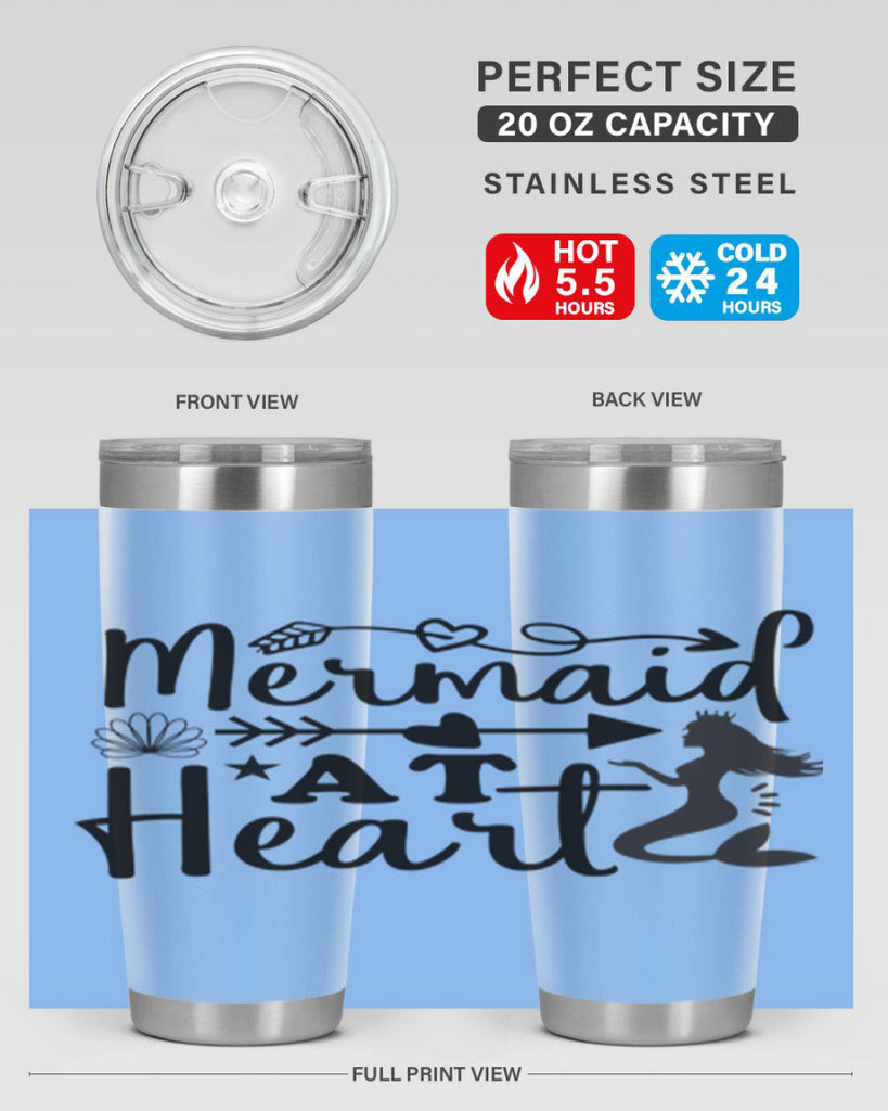 Mermaid at Heart design 397#- mermaid- Tumbler