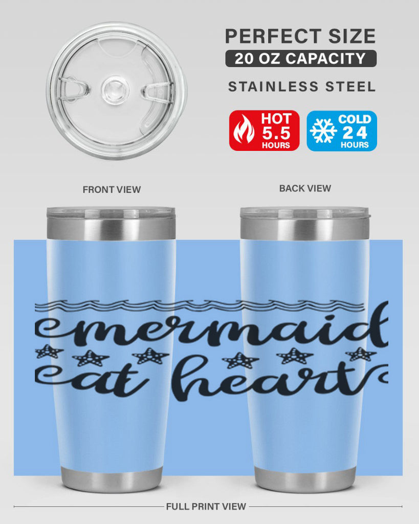 Mermaid at heart design 398#- mermaid- Tumbler
