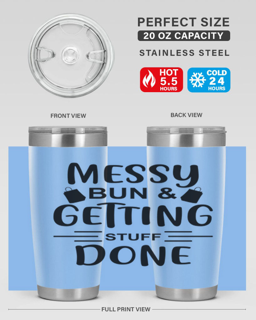 Messy Bun Getting Stuff Done 120#- fashion- Cotton Tank