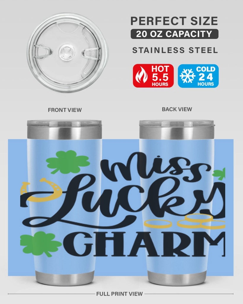 Miss Lucky Charm Style 47#- St Patricks Day- Tumbler