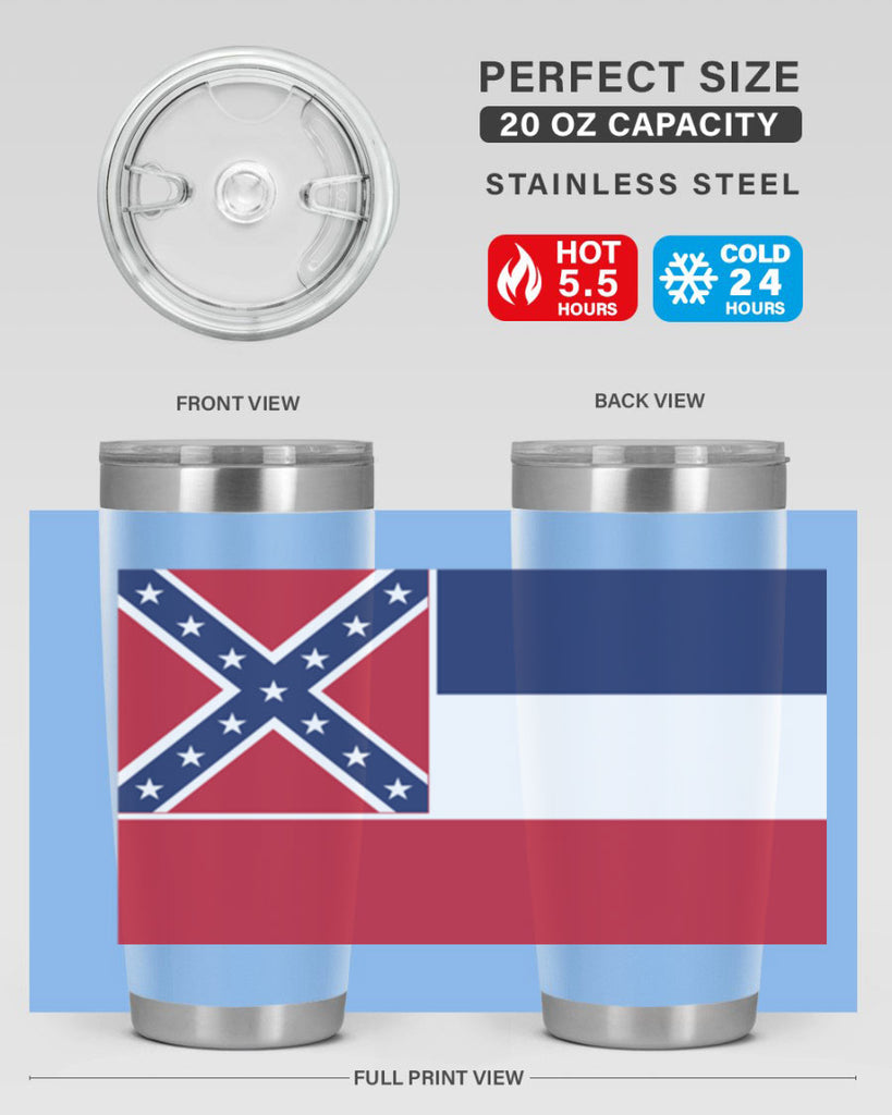Mississippi 28#- Us Flags- Tumbler