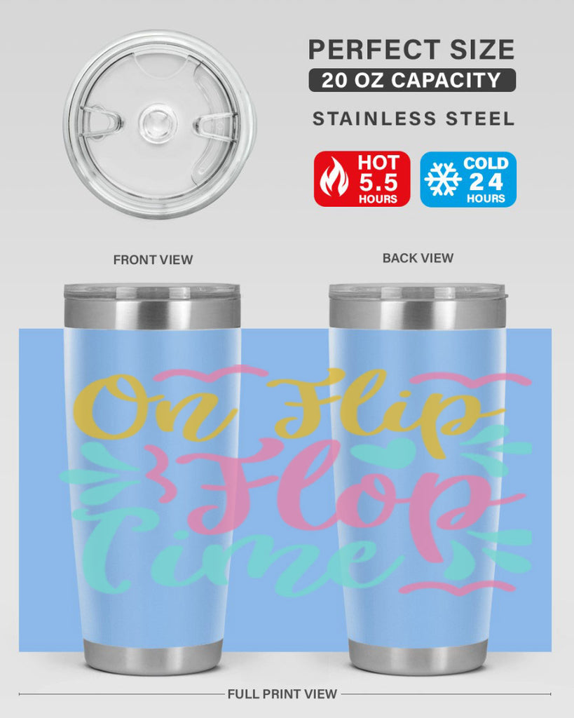 ON FLIP FLOP TIME Style 58#- summer- Tumbler