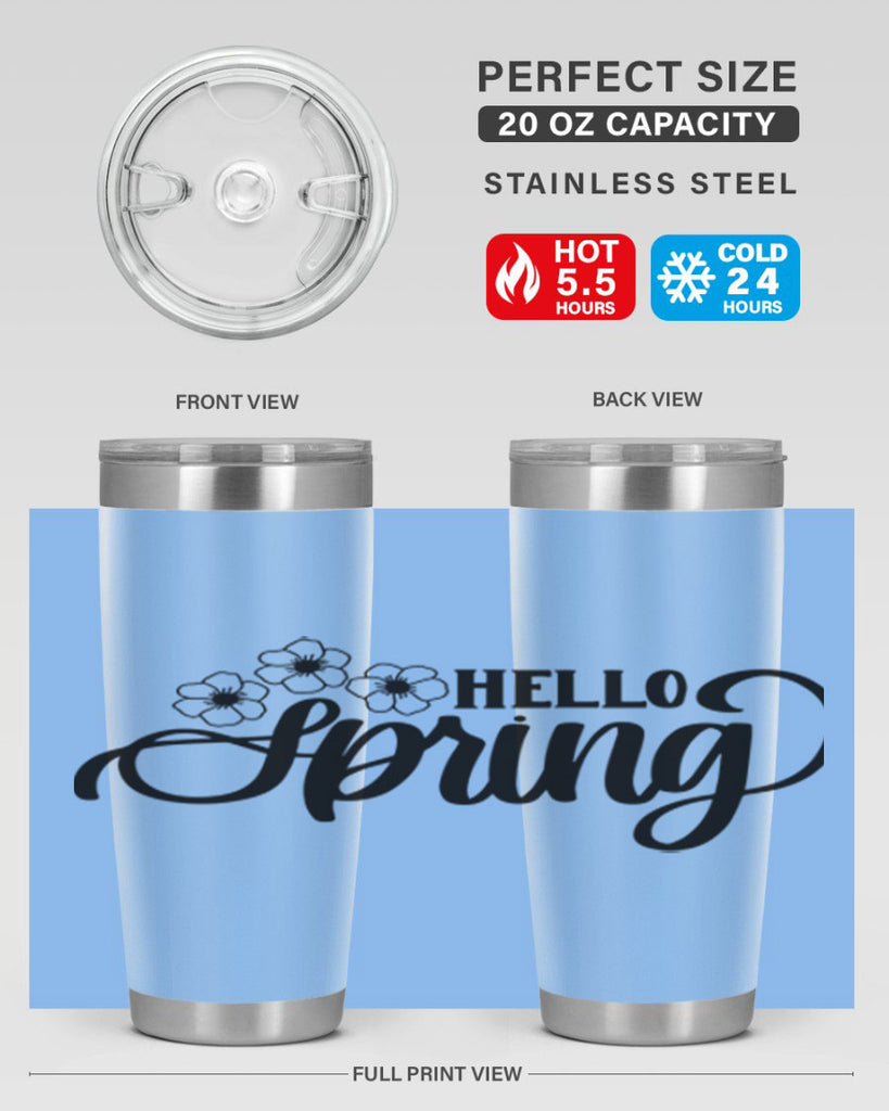 PNG_Hello Spring393#- spring- Tumbler