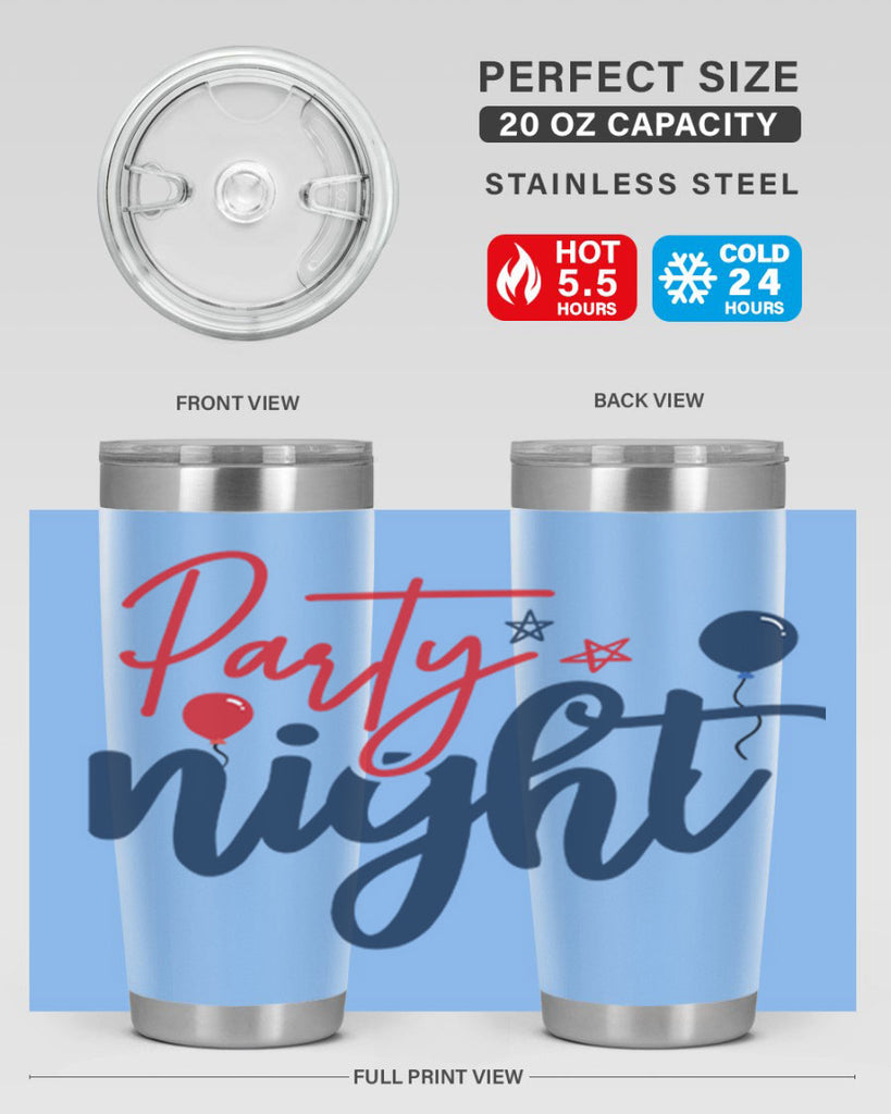Party Night Style 84#- Fourt Of July- Tumbler