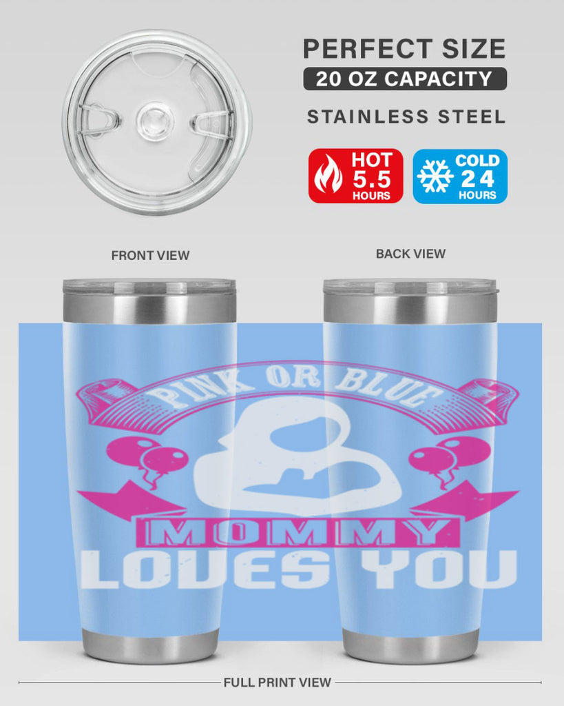 Pink or Blue Monny Loves You Style 178#- baby- tumbler