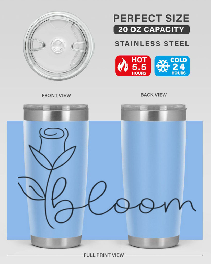 Rosebud line bloom400#- spring- Tumbler