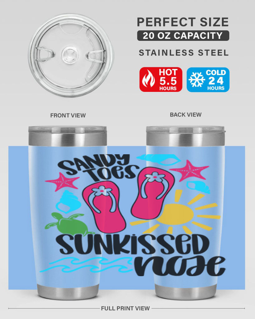 Sandy Toes Sunkissed Nose Style 27#- summer- Tumbler