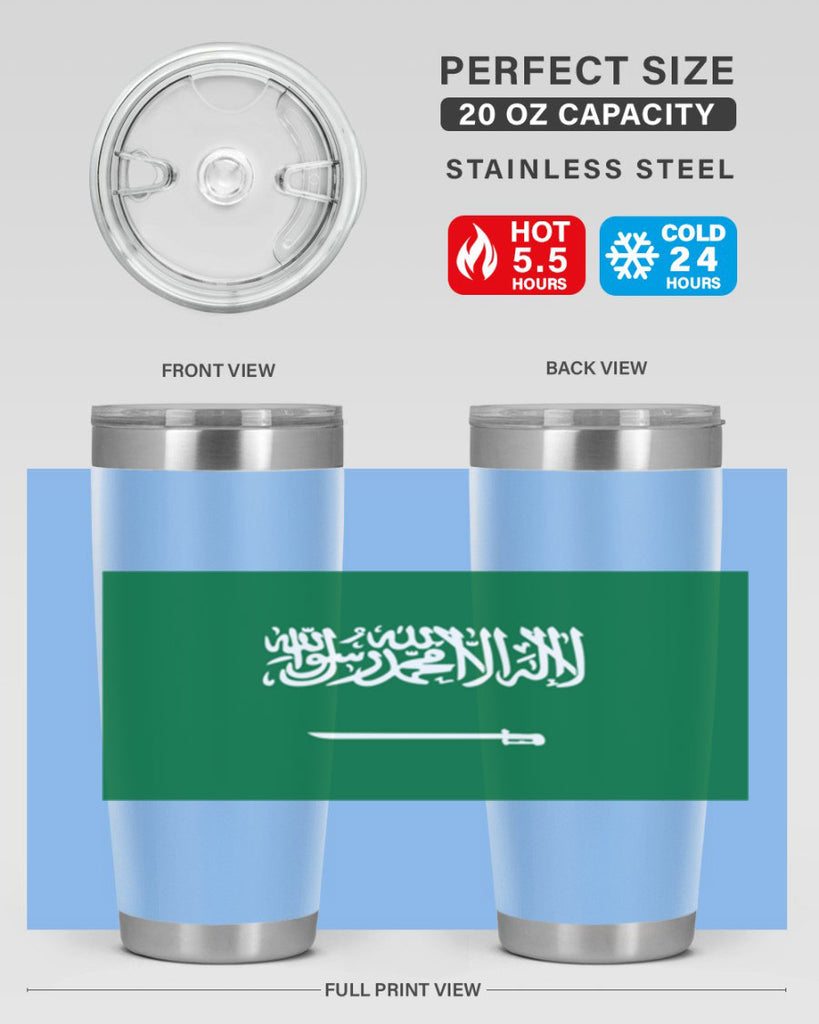 Saudi Arabia 46#- world flags- Tumbler