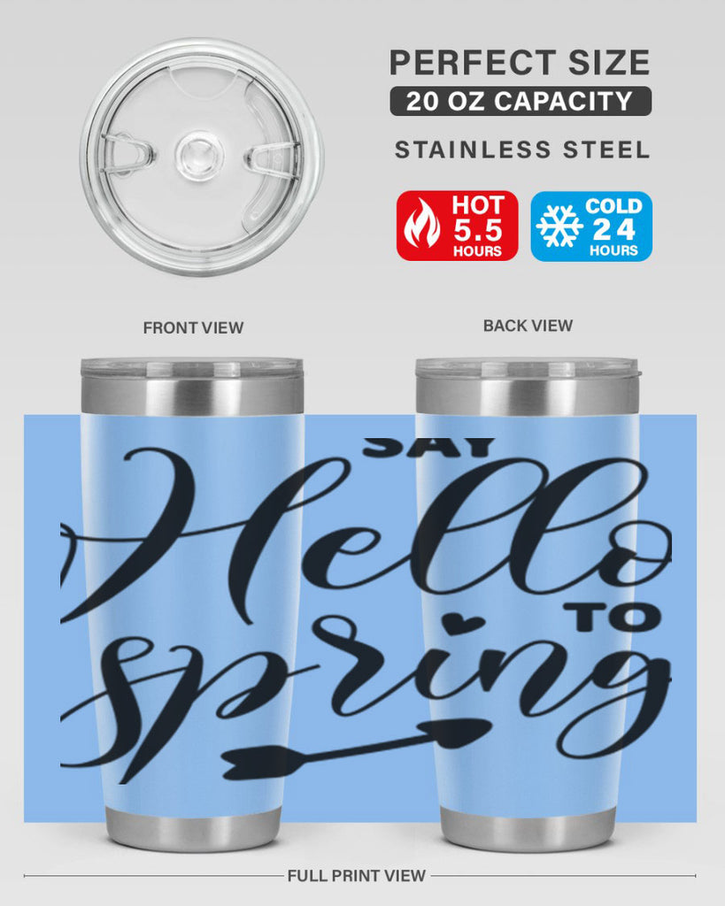Say Hello to Spring402#- spring- Tumbler