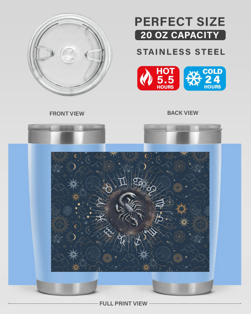 Scorpius Straight 466#- zodiac- Tumbler