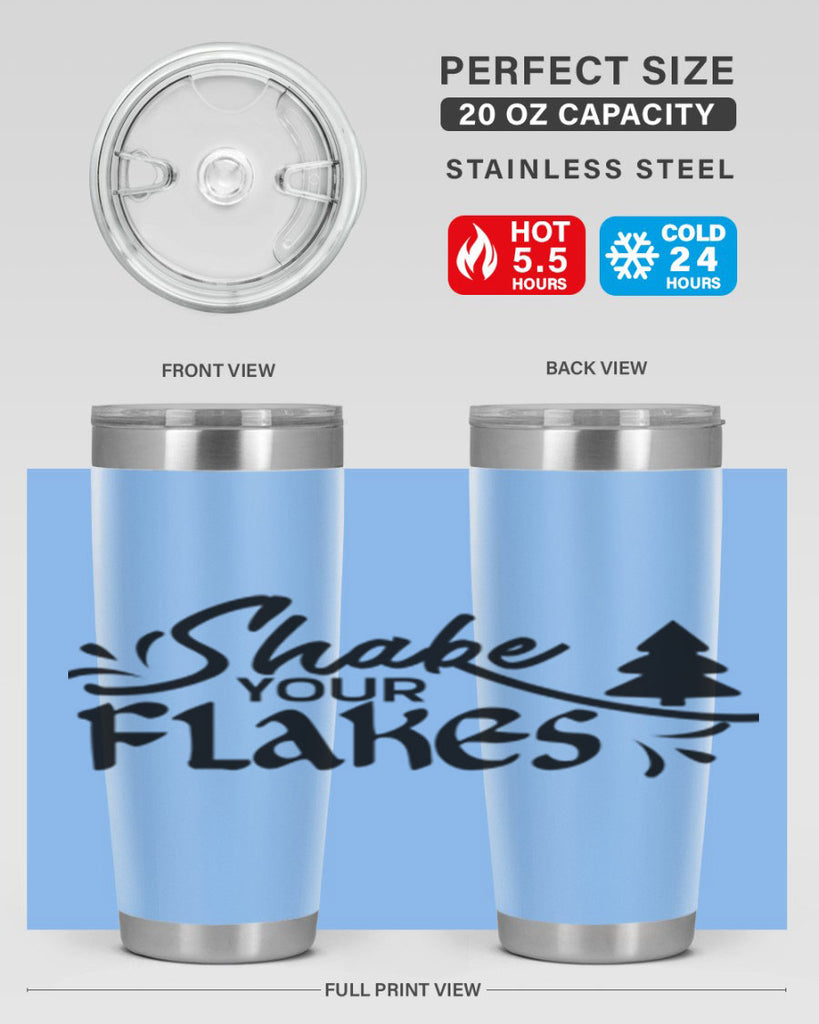 Shake Your Flakes 354#- winter- Tumbler