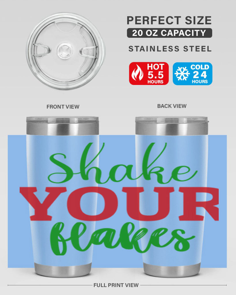 Shake Your Flakes 355#- winter- Tumbler