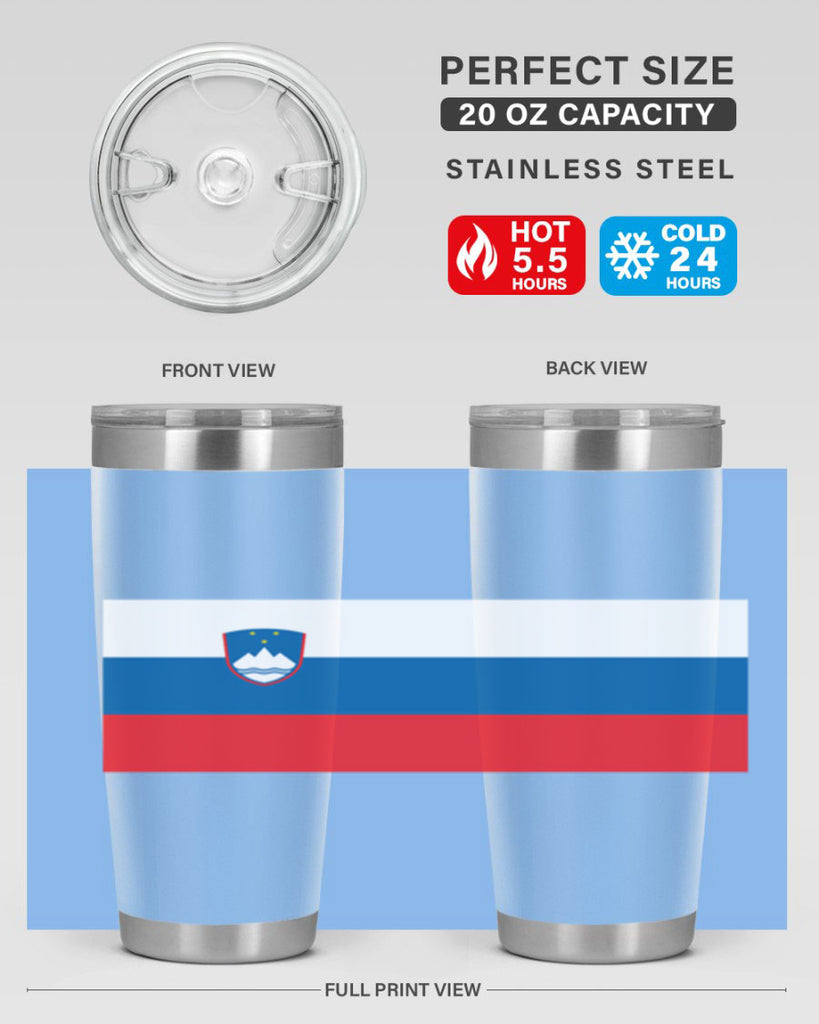 Slovenia 39#- world flags- Tumbler