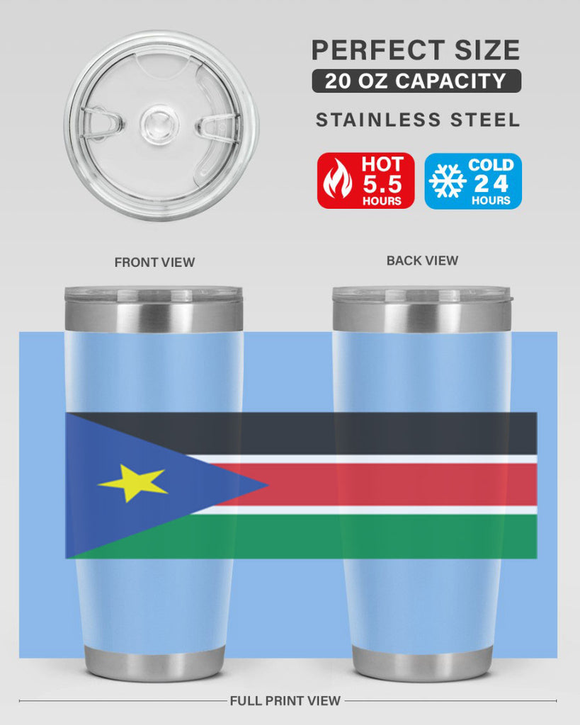South Sudan 34#- world flags- Tumbler