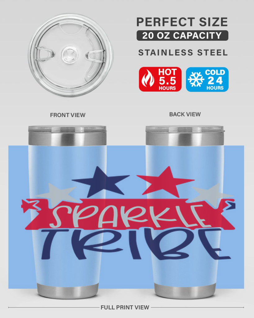 Sparkle Tribe Style 172#- Fourt Of July- Tumbler