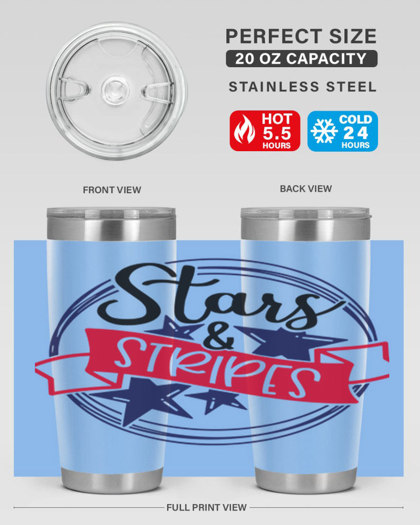 Stars StripeS Style 174#- Fourt Of July- Tumbler