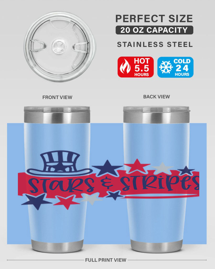 Stars Stripes Style 175#- Fourt Of July- Tumbler