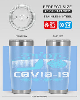 Stop covid Style 22#- corona virus- Tumbler
