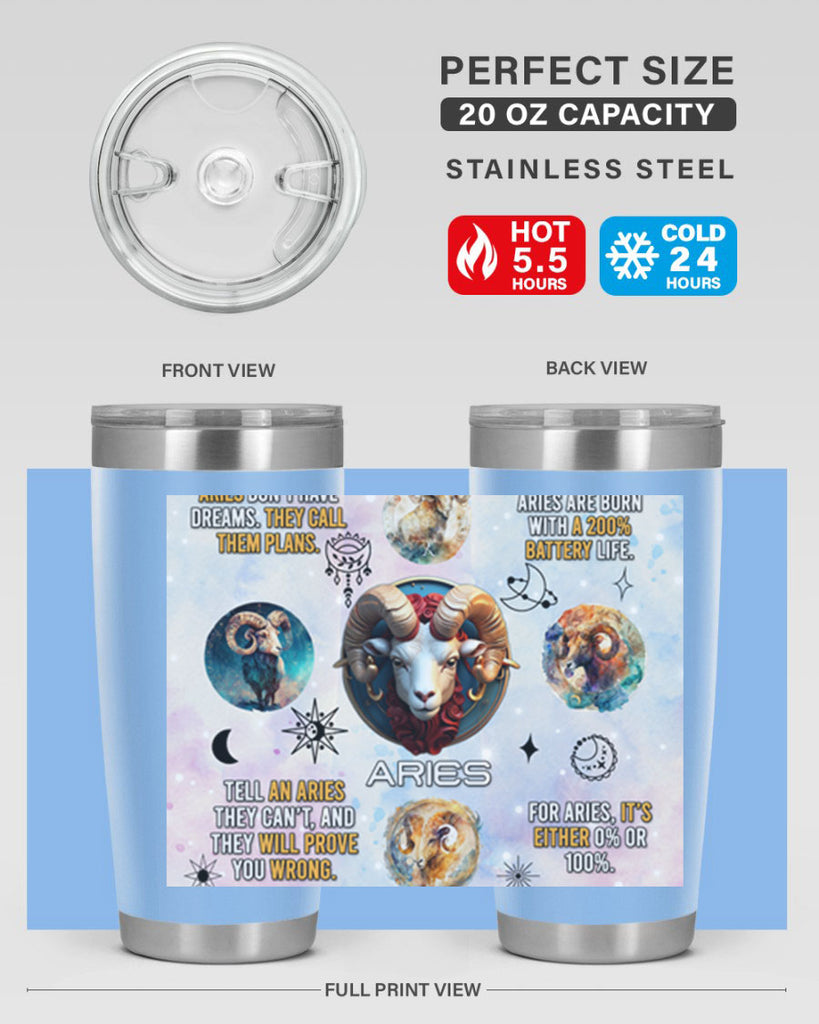 StraightAries 469#- zodiac- Tumbler