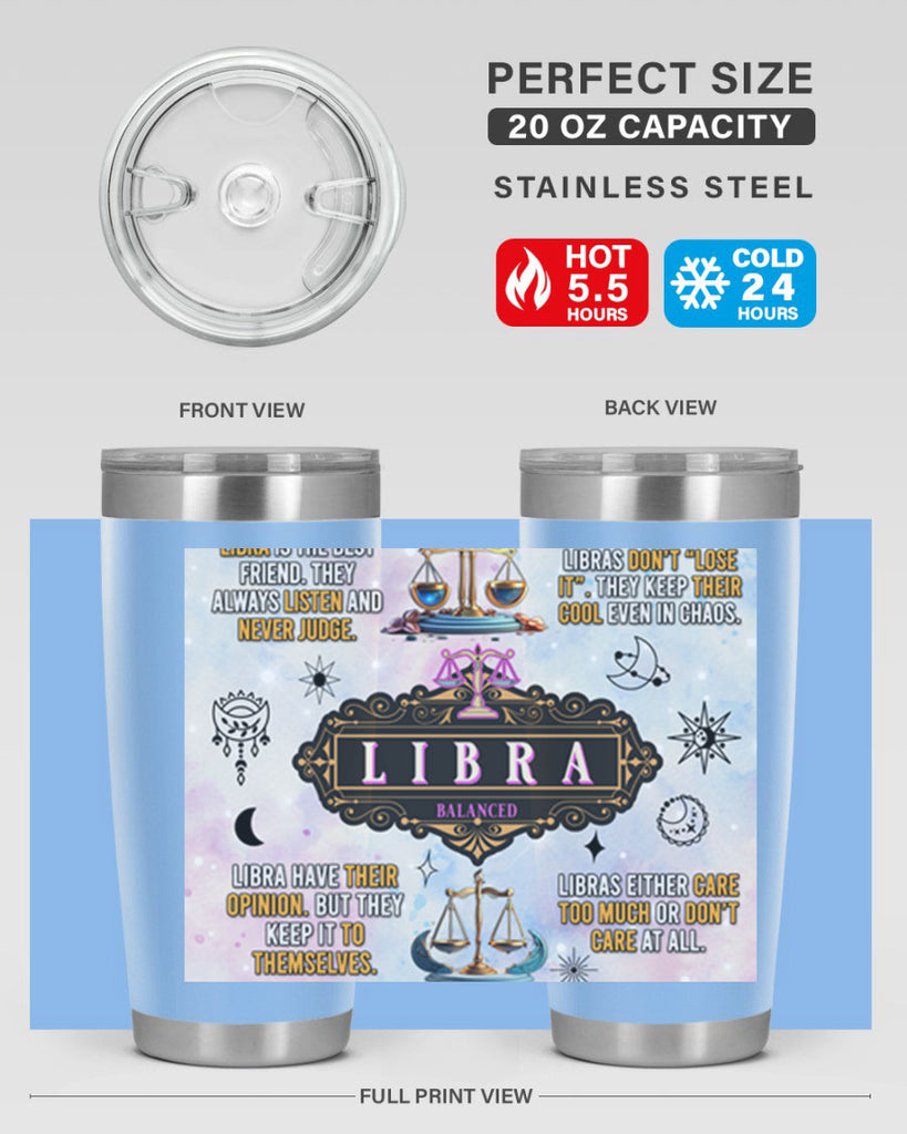 StraightLibra 474#- zodiac- Tumbler
