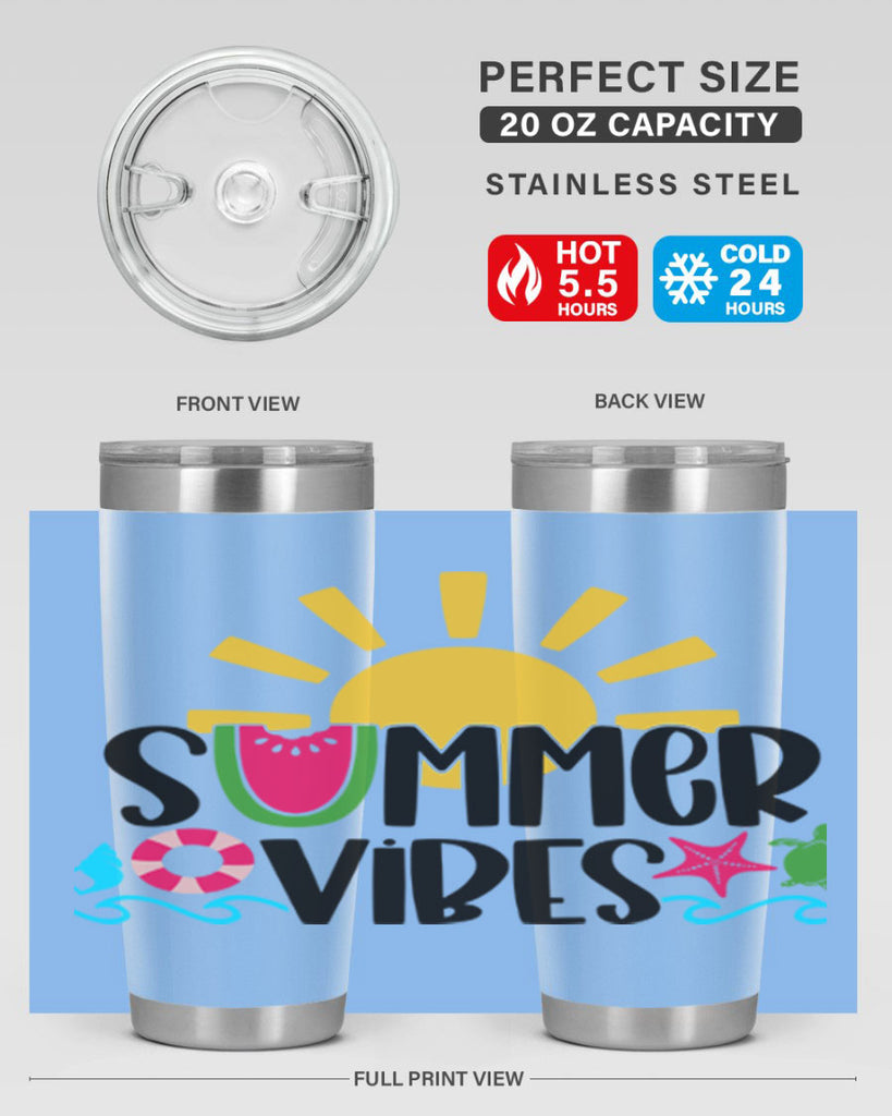 Summer Vibes Style 19#- summer- Tumbler